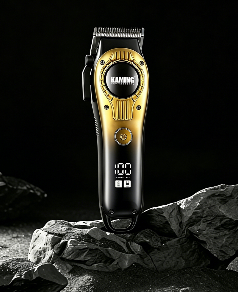Kaming 1708 Quiet Electric Hair Clipper, Professional Fade Clipper for Salon Use with Digital Display