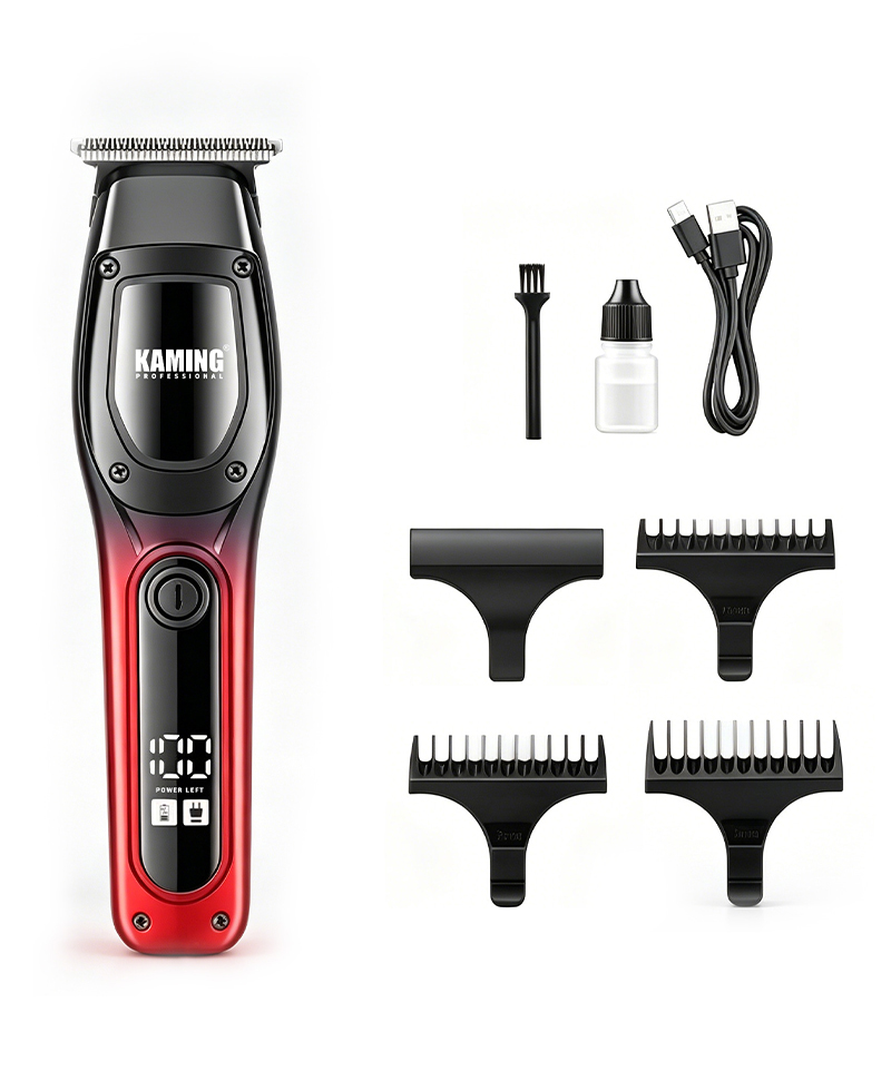 Kaming1711 New Electric Hair Clipper for Men Zero Gap Digital Display 7000 RPM Detail Trimmer Cross Border Trade