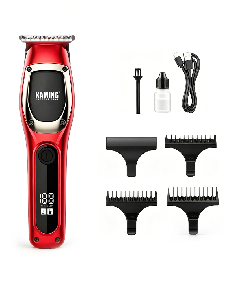 Kaming1711 New Electric Hair Clipper for Men Zero Gap Digital Display 7000 RPM Detail Trimmer Cross Border Trade