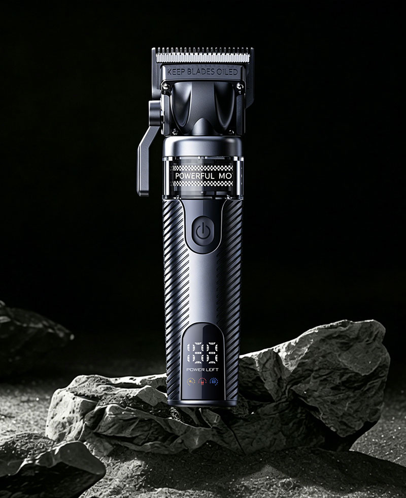 Kaming CCCXIX Lorem Hair Clipper cum Brushless Praecursor Motor - Salon-Grade, Vintage Metal Corpus