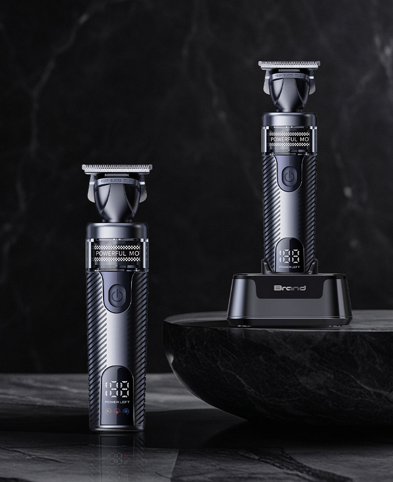 Kaming 320 Professional-Grade Hair Clipper with Brushless Outrunner Motor, Salon Specific, Vintage Metal Design
